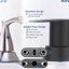 Robinet de lavabo noir mat - 2/3 trous, bec pivotant à 360 degrés et traitement anticorrosion durable.