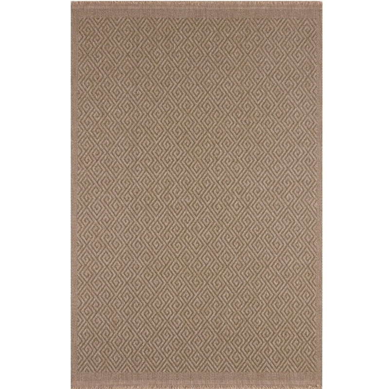 Nature Collection Geometric Indoor / Outdoor Area Rug, Rectangle 120 x 170 cm