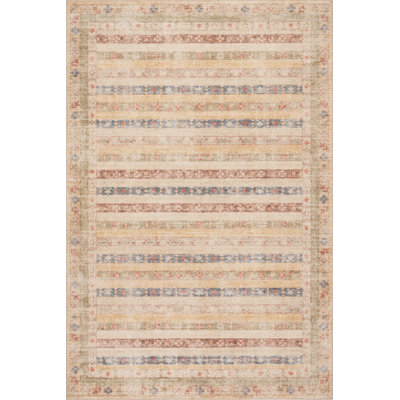 Raji Hand-Tufted Multi-Stripe Wool-Blend Rug