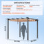 Pergola d'extérieur rétractable avec auvent en aluminium-106897476-106897479