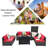 Wicker/Rattan 6 - Person Seating Group with Cushions & 60,000 BTU Fire Pit-2110638499