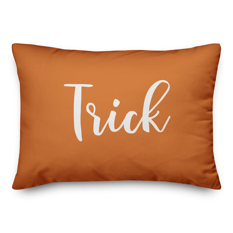Reversible Throw Pillow, Orange
