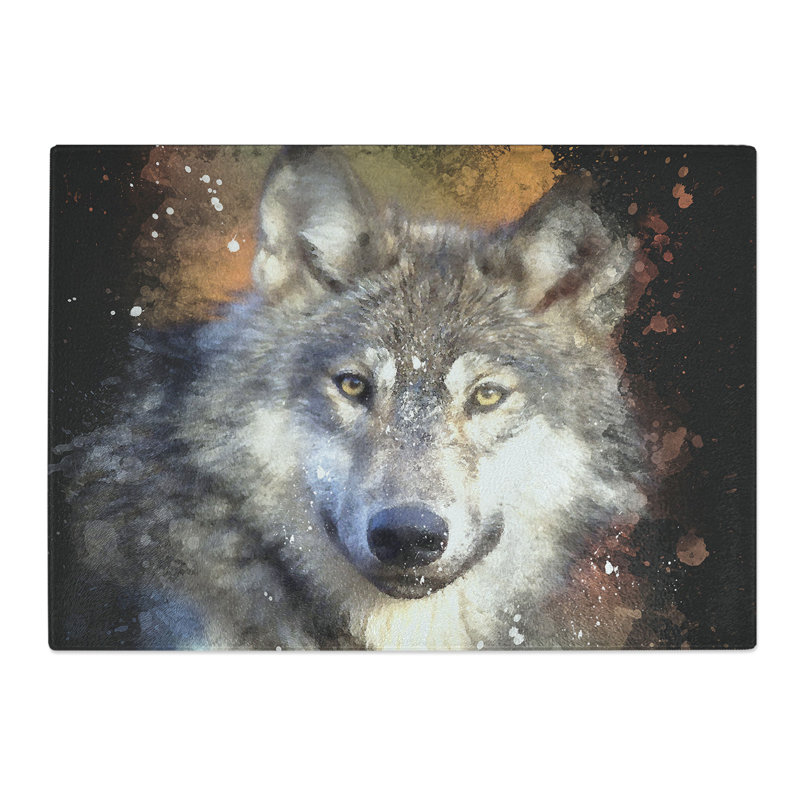 Wolf Vol.2 Chopping Board, 28.5cm W x 39cm L