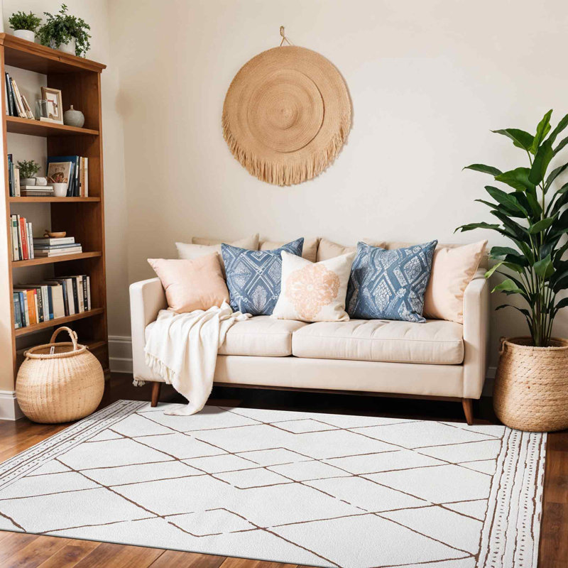 Geometric Area Rug, Rectangle 160 x 213cm