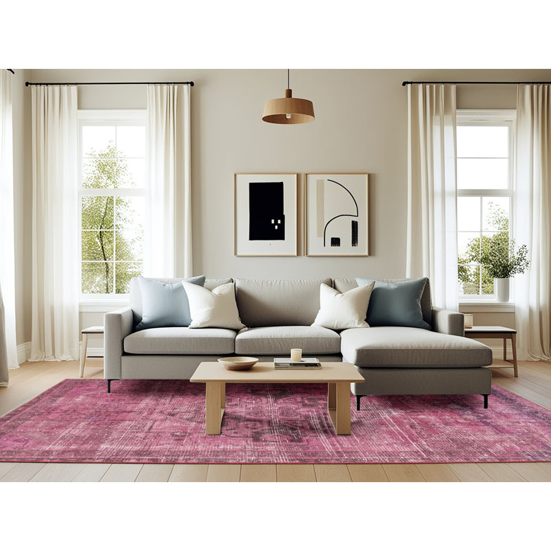 Oriental Indoor Rug, Rectangle 6' x 9'