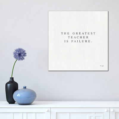 Greatest Teacher Is 1 Piece Wrapped Canvas Wall Art