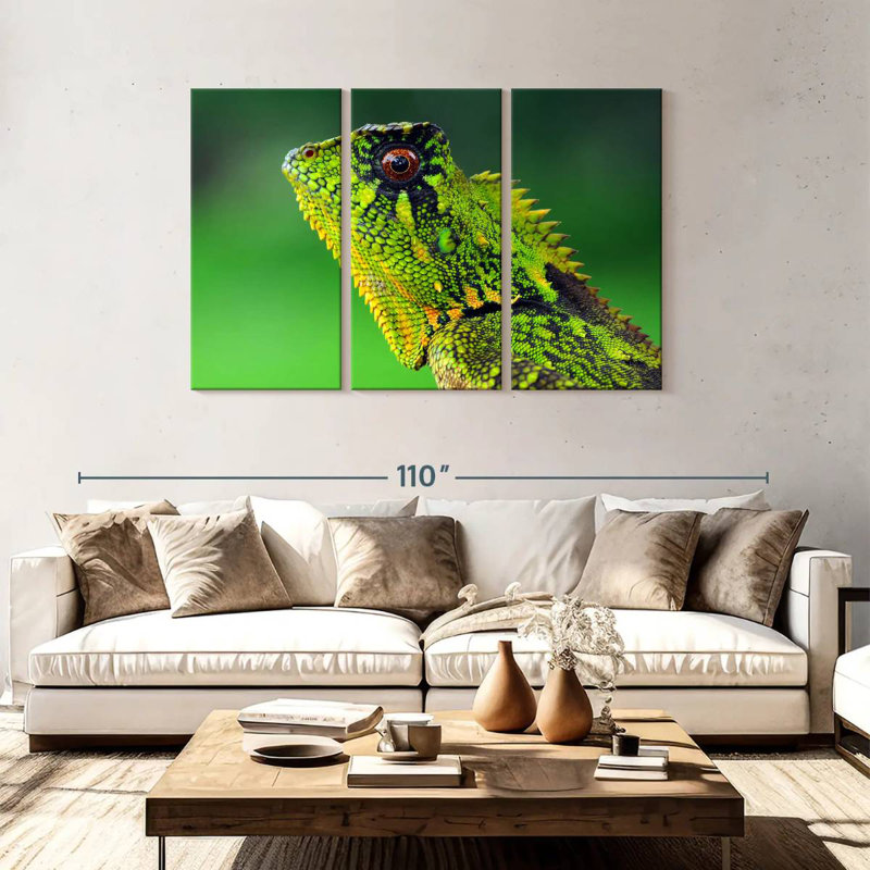 Brampt Exotic Lizard, 48" H x 74" W