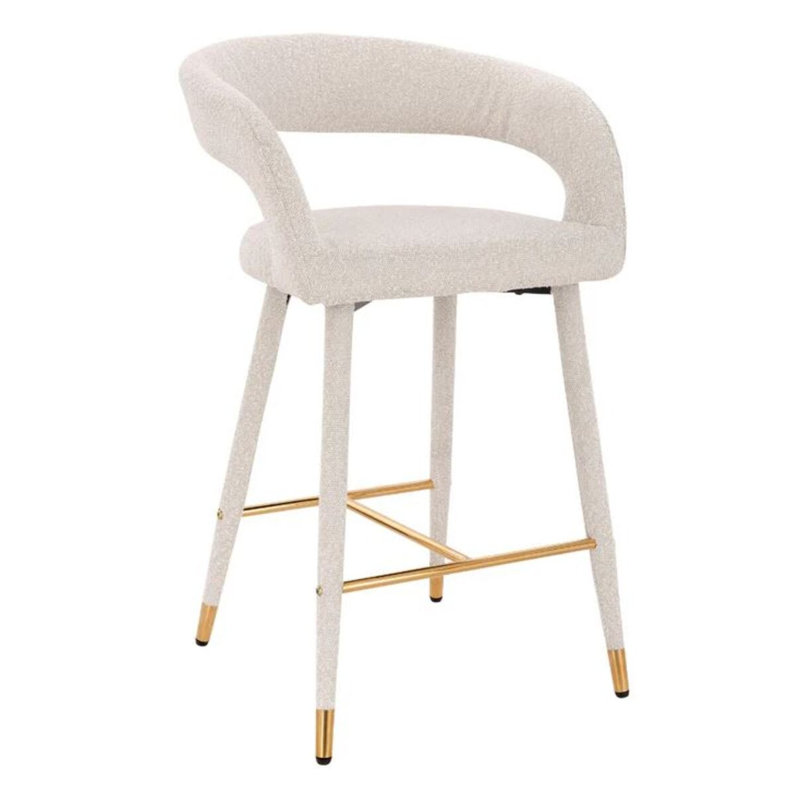 Damian Stool, White, White/Gold