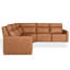 Canapé modulaire en cuir Gretel