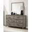 Commode à tiroirs, commode de chambre à coucher de style rustique à 7 tiroirs en mélamine laminée de qualité supérieure patinée