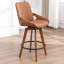 Swivel Upholstered Counter Stool-2011558005-2011558009-2011558011