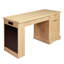 Bureau cannelé moderne de 55 po avec armoire de rangement et tiroirs-1052471993