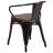 Kesterson Metal Chair with Wood Seat and Arms-1340017043
