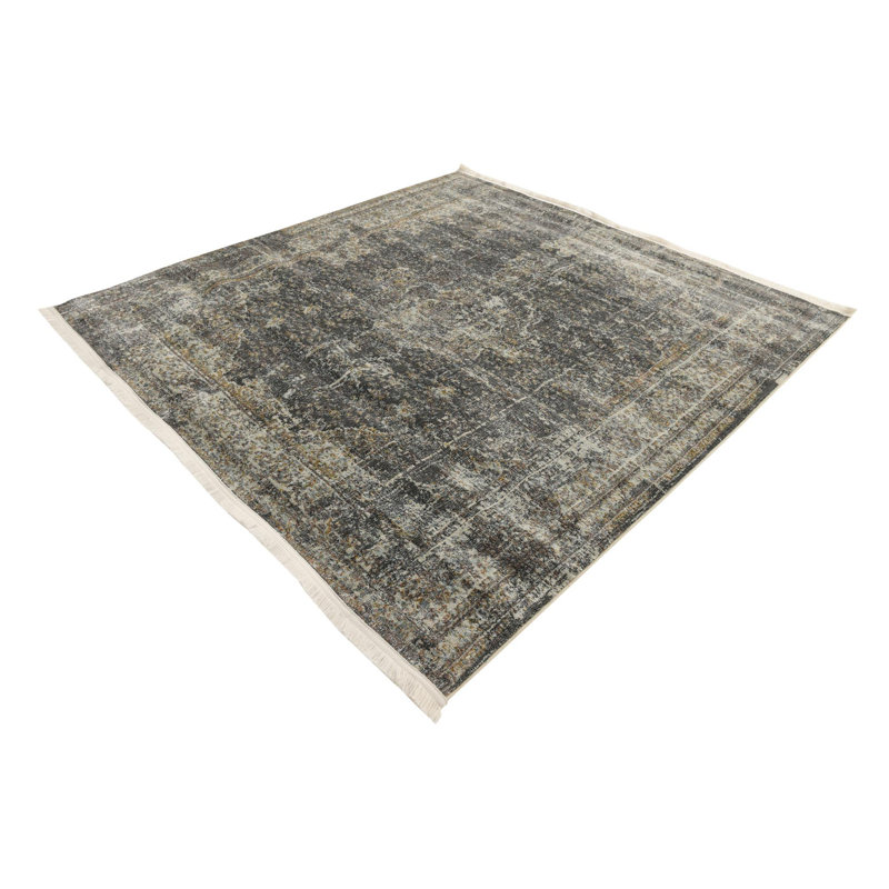 Abstract Indoor Rug, Square 6'