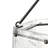 Rivera 6 - Light Glass and Steel Dimmable Round / Oval Chandelier