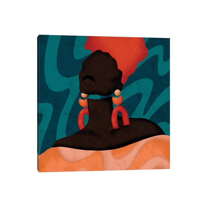 «Sonya» par Reyna Noriega - impression, Toile tendue, H 12 po x l 12 po x P 0,75 po, Pas de tapis