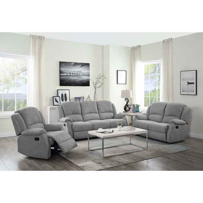 Causeuse Rayan en tissu gris