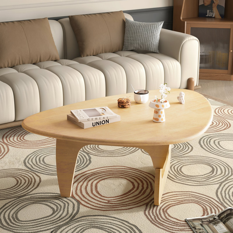 Table basse Mid Century, 16,5 po H x 43,3 po L x 30,7 po po, Natural