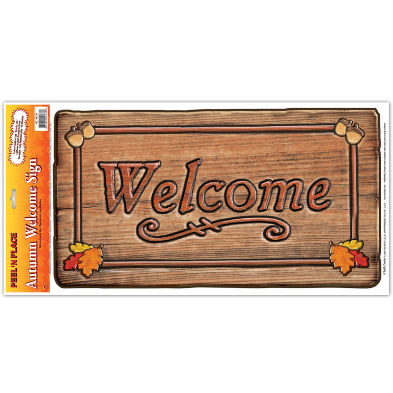 Enseigne de bienvenue automne/thanksgiving automne "n place"