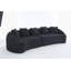 Curved Boneless Modular Sectional Sofa With High-Density Support And Chenille Comfort For Living Room Or Bedroom.-400076072
