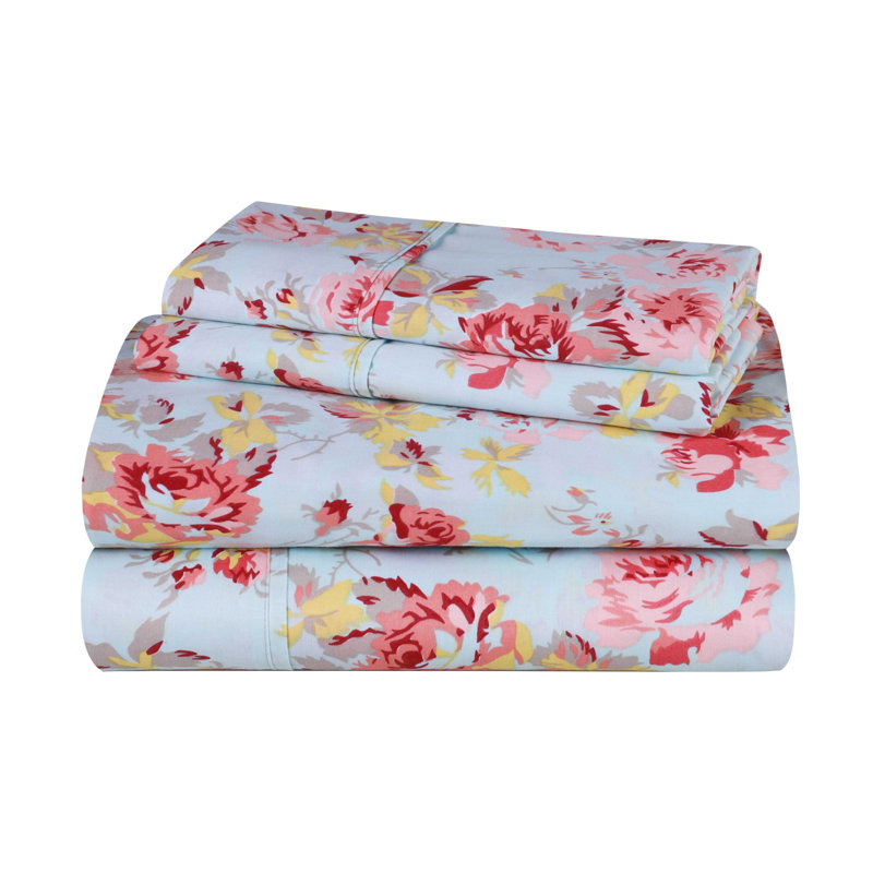 Ensemble de draps 100% satin de coton 300 fils, Ensemble de draps très grand californien avec 2 t, Crème
