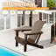 Chaises Adirondack durables en PEHD, pliables et portatives avec porte-gobelet pour patio
