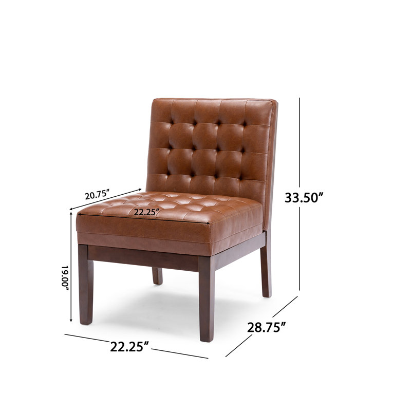 Chaise d'appoint Mid-Century moderne pour le salon, chaise d'appoint rembourrée