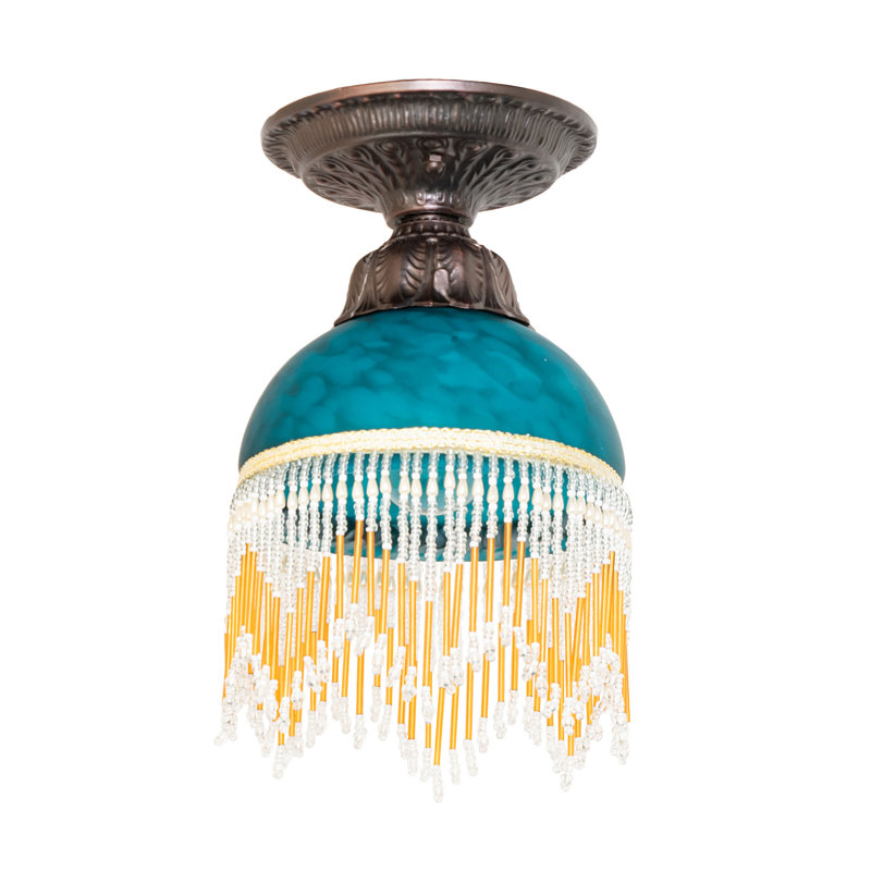 1 - Light Flush Mount, Blue