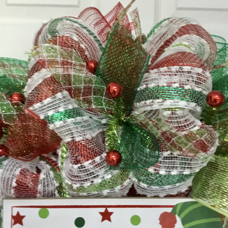 Couronne de Noël avec un elfe