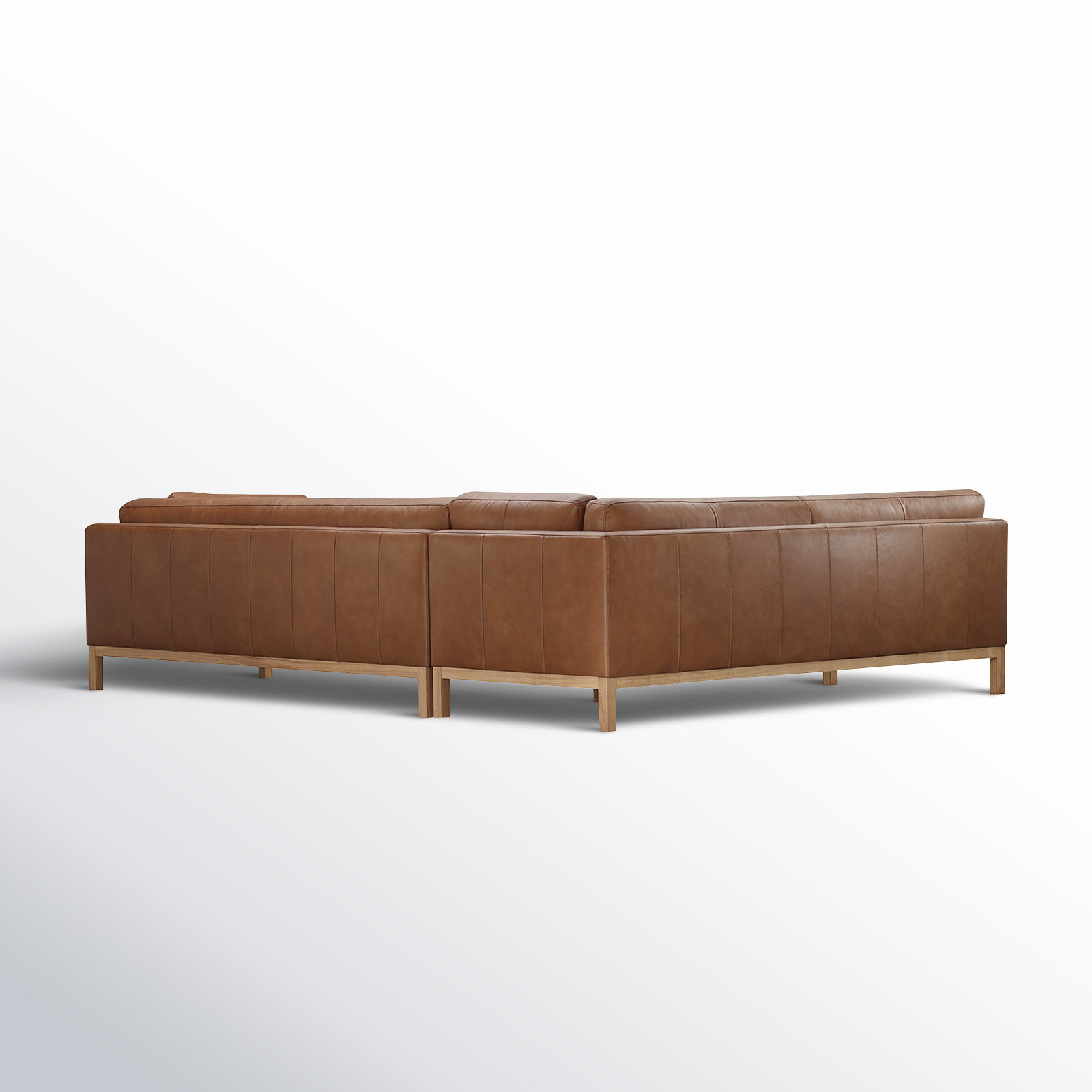 Nels Top Grain Leather Sofa and Chaise