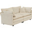 3 pièces en chenille beige - Coussins inclus, élégance de salon avec accoudoirs et sièges confortables