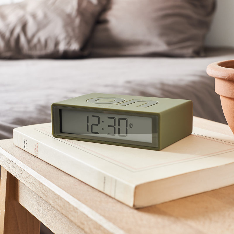 No Style Digital Electric Alarm Tabletop Clock, Green