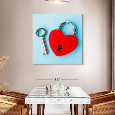 Hardie Heart Padlock And Key