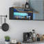 Armoire de rangement murale à grande capacité avec support à épices et garde-manger suspendu avec porte basculante