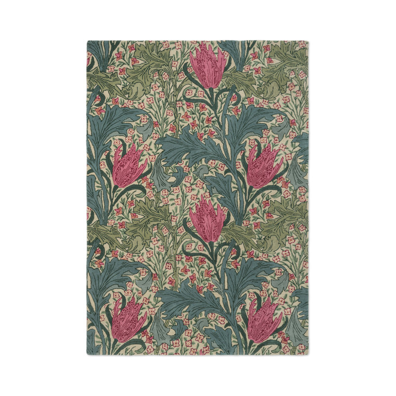MORHUN Lent, Plum;Bayleaf, Rectangle 4'7 x 6'7