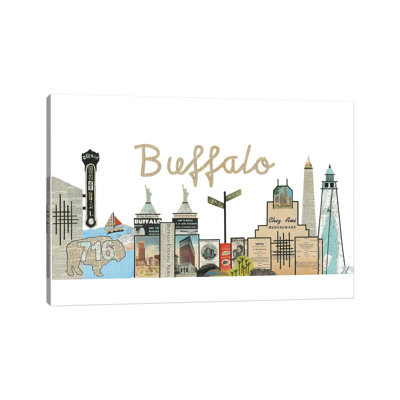 «Buffalo Skyline» par Paper Cutz - impression