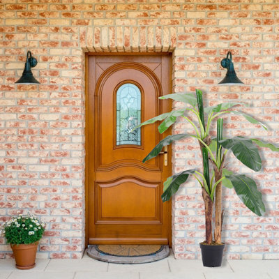 158.5cm Artificial Banana Leaf Tree in Pot
