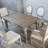 Brown Rectangle Solid Wood Dining Tables-365661453
