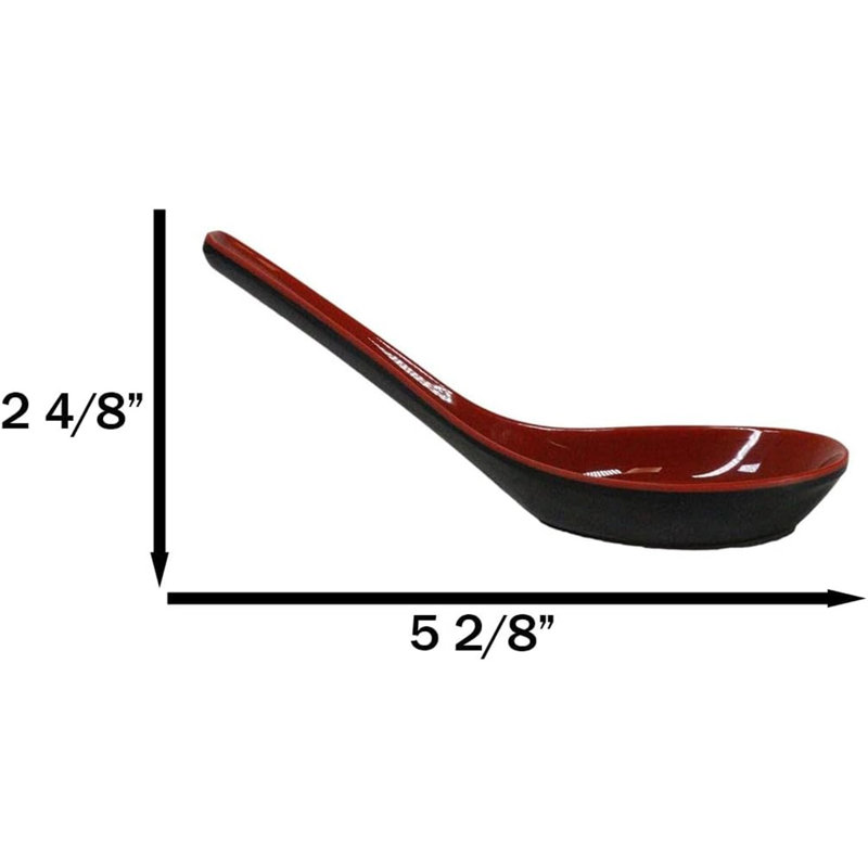 Simeon Flatware, Red/Black