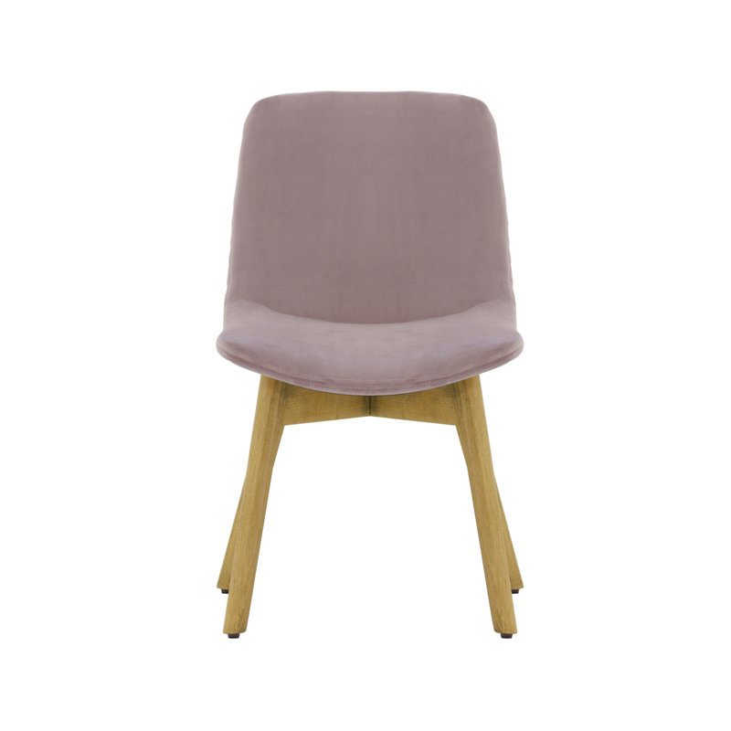 Jada 48cm H Velvet Upholstered Side Chair, Light Pink