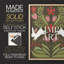 «Folk Flower and Rabbit I», reproduction encadrée - bois massif-947437867-947437868