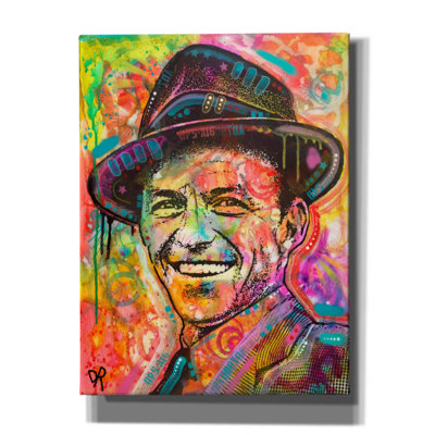 'Frank Sinatra II' by Dean Russo, Giclee Canvas Wall Art