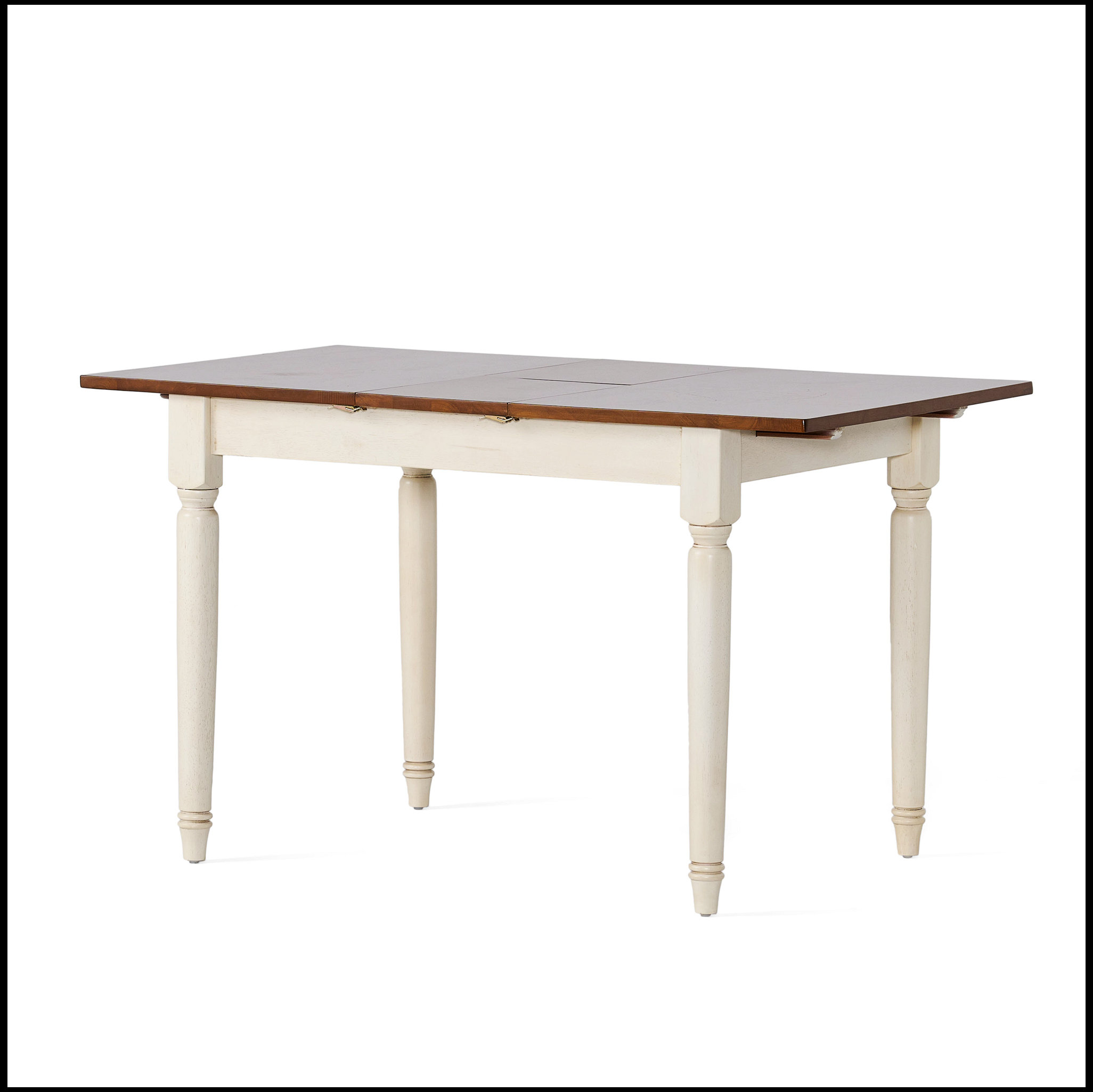 Ebern Designs CLEARWATER RECT SLD TOP TABLE ( LEG E) Dark Oak Finish