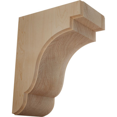 5 1/4"W x 8 1/2"D x 11"H Bedford Bracket, Maple