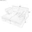Beige 4 avec coussins à deux couches et rangement modulaire relaxant-631482535