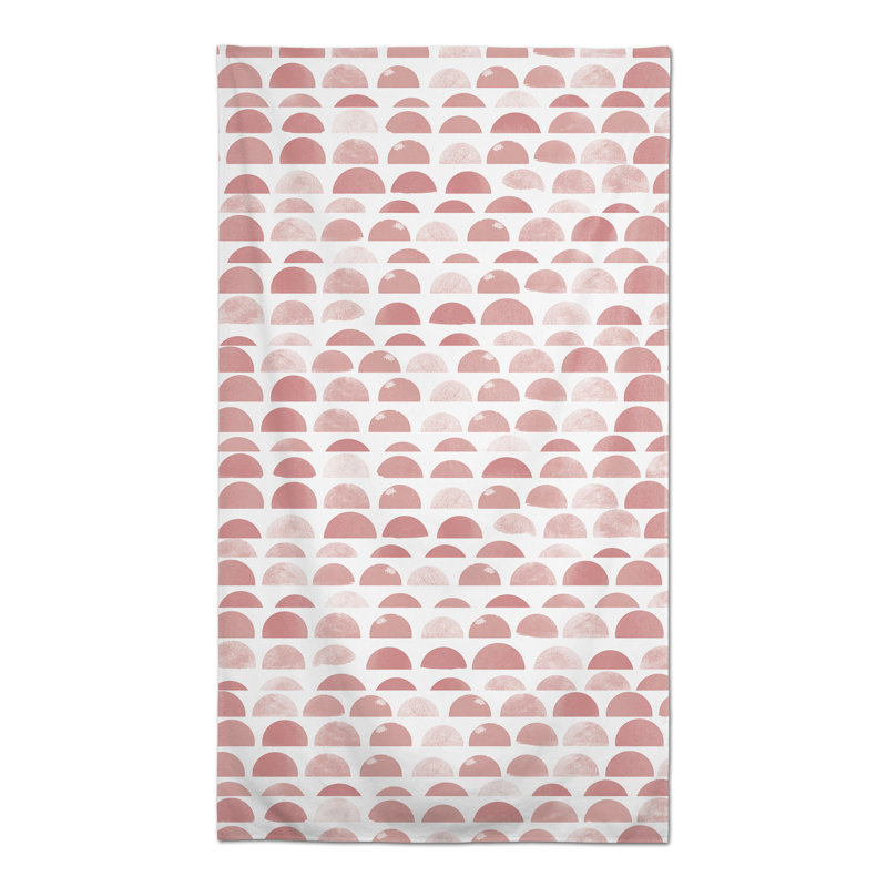 Nappe rectangulaire en polyester, Rose