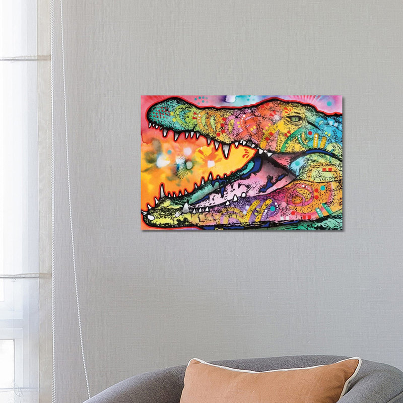 In Awhile Crocodile I by Dean Russo - Wrapped Canvas Print, 66.04 cm H x 45.72 cm W x 1.91 cm D