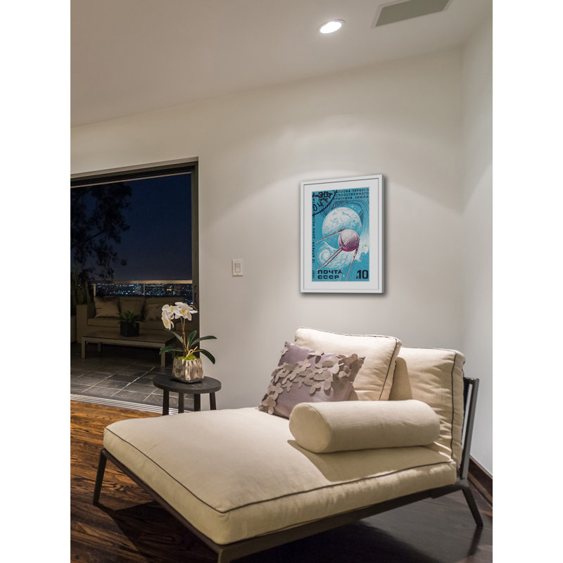 Orbiting Sputnik - Memorabilia on Canvas, 61cm H x 41cm W x 3.81cm D