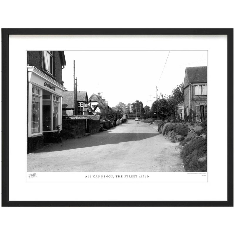 All Cannings, The Street C1960 - Single Picture Frame Print, 45cm H x 60cm W x 2.3cm D