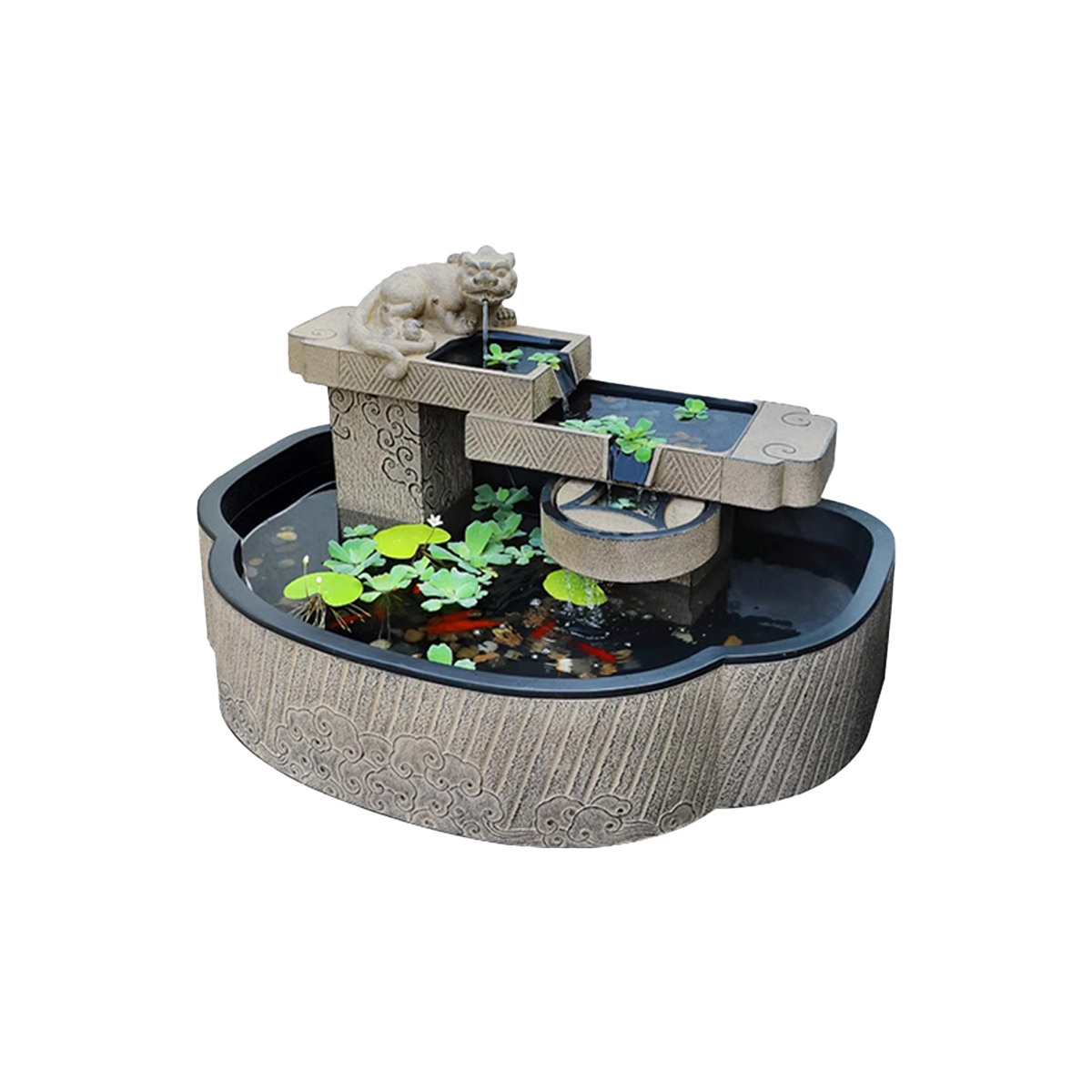 Picture of Bloomsbury Market Stone Desktop Decorative Fish Tank | Wayfair